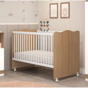 Berço Mini Cama Lolly Branco/Almandra