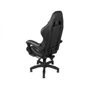 Cadeira Gamer Preta/Cinza 3315 com descanso de pe
