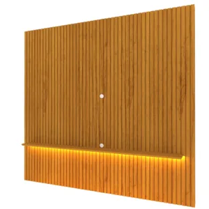 Painel Nobre  Para Tv´S Até 85” Ripado Soft 230 Naturale Gelius