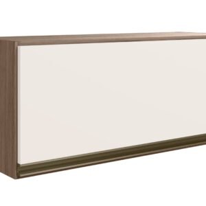 Aéreo KALI 800 X 340 X 314 Basculante- Carvalho TOK/OFF WHITE CETIM PTA Fechada