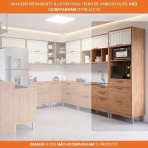 TORRE QUENTE ESTELA 70 CM 2FORN  2PT BASC 2GV FREIJO OFF WHITE