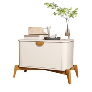 Mesa de Cabeceira Buriti Off White JB Bechara