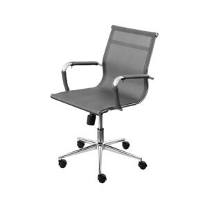 Kit 02 Cad Baixa Tela Cinza B. Rodizio