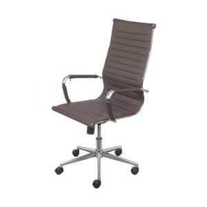 Kit 02 Cadeiras 3301 Alta Corino Café Base Rodizio