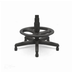 Cadeira Caixa Executiva Lisa  PlaxMetal– Cor Preta