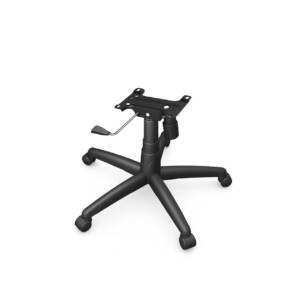 Cadeira Diretor Costurada C/ Braço Corsa e Base Diretor Giratória Relax - Preta