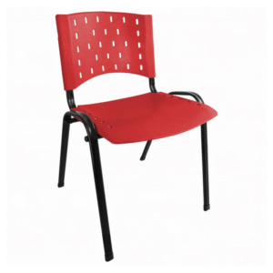 Cadeira Plástica 04 Pés – Vermelho ErgoPlax(Polipropileno)