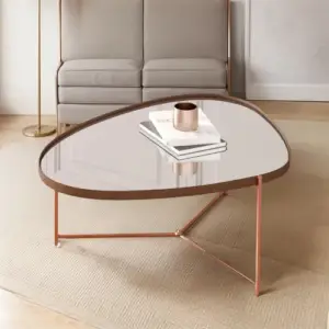 MESA DE CENTRO ORGANICO ALAMANDA CASTANHO PE DOURADO