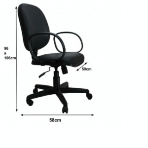 Cadeira Diretor Lisa Giratória – Braço Corsa  – Martiflex