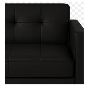 Poltrona Viola  3 Lugar Pé De Madeira  /  preto