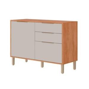 BALCÃO CRISTAL120CM 2PT 2 GV  -CINAMONO OFF  WHITE