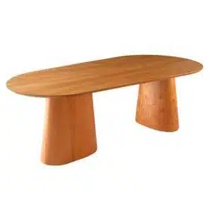 Mesa de Jantar Magnolia com tampo laminado organico de 2,20x1,10