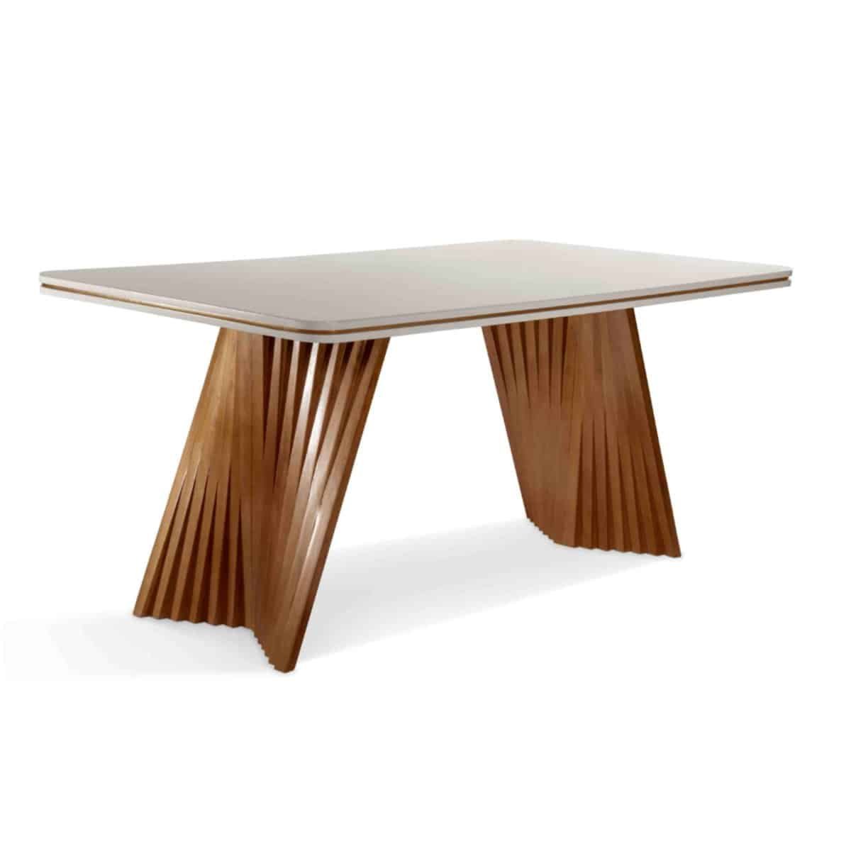 Mesa de Jantar Amaranto Ripado com tampo VI off1,80×0,90