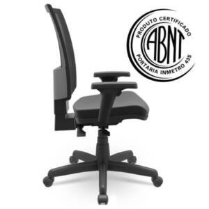 Cadeira De Escritório Flash Presidente Telada Back System Plaxmetal