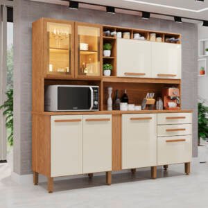 Cozinha Completa Antonela Premium Led C/Controle C/Mold BPW Cina/Areci