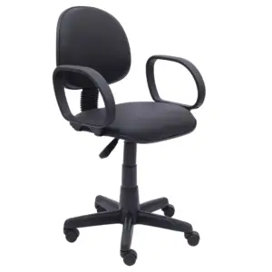 Cadeira Executiva Lisa Giratória Com Braço Corsa – Martiflex – Cor Preta