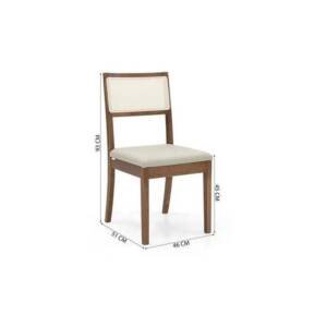 Cadeira de Jantar Tela herval PVC Natural 3279hv